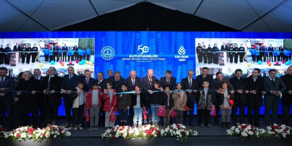 “50. Yıl Kütüphaneleri Deprem Bölgesi Toplu Açılış Töreni”, Malatya’nın Yeşilyurt ilçesinde bulunan Suluköy Kahramanlar İlkokulunda gerçekleştirildi.