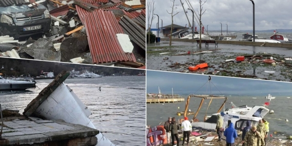 İstanbul’u fırtına vurdu: 45 ağaç devrildi, 89 çatı uçtu
