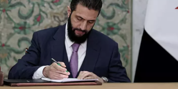 Suriye Cumhurbaşkanı Ahmed Şara’dan Ramazan Öncesi Tarihi Genel Af Kararnamesi