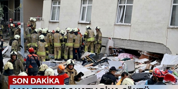Maltepe’de 7 katlı binanın 3 katı çöktü: 2 kişi hayatını kaybetti